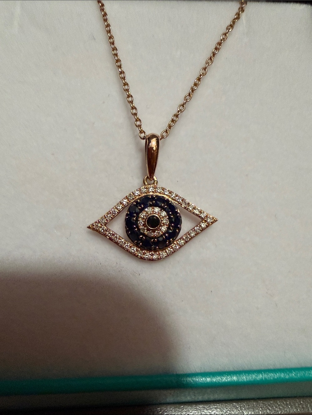 EFFY ROSE GOLD EVIL EYE